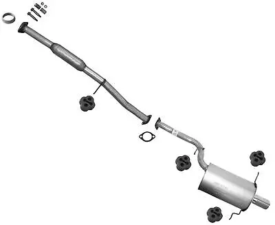 Resonator Muffler Exhaust Pipe System Fits Subaru WRX STI 2004-2007 • $418