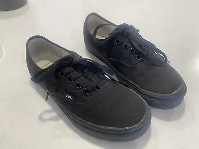 Women’s Black Vans Shoes Size 6.5 • $15