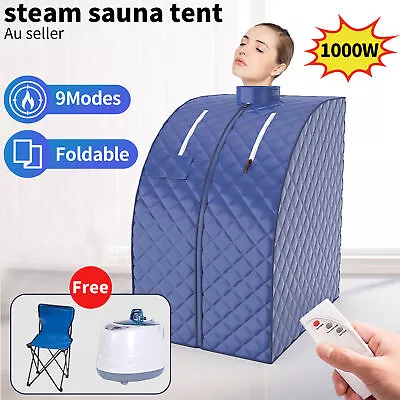 Foldable Sauna Steam Tent Indoor Loss Weight Steamer Slimming Skin Spa Box Room • $129.90