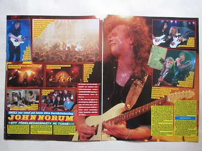 John Norum Aha Morten Harket Cuttings Clippings Sweden 1980s • $11.99