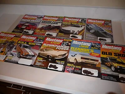 Lot Of 9 MUSTANG & FORDS MAGAZINES -Various Issues 2003 - 2008 - Free Shipping • $24.99