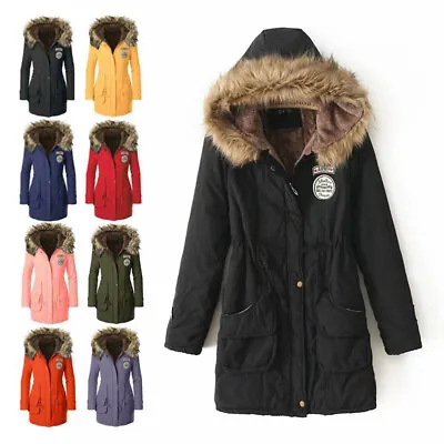 £19.99 • Buy Womens Quilted Parka Hooded Ladies Thick Winter Warm Coat Long Jacket Outwear UK