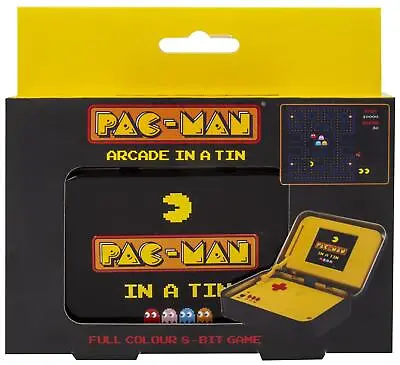 Pac-Man Arcade In A Tin Portable Retro Game • £27.49