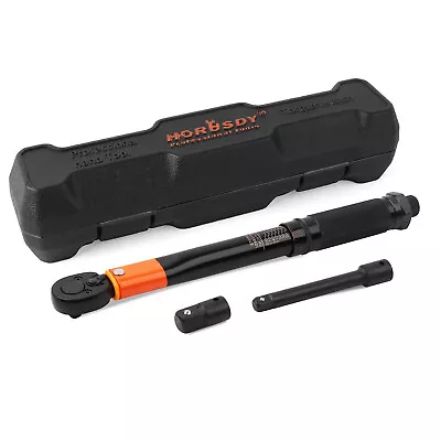 1/4  Torque Wrench Snap Socket Professional Drive Click Ratcheting Reversible • $26.99