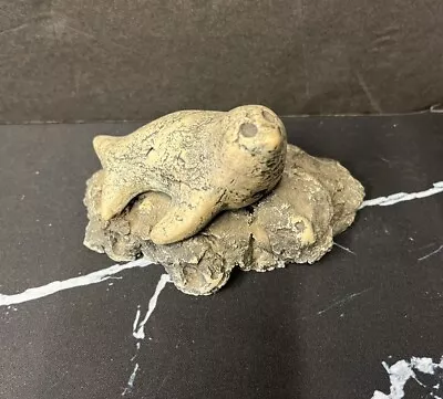 SHAPES OF CLAY Seal Sculpture Figurine - Made From Mt. St. Helens' Volcanic Ash • $10