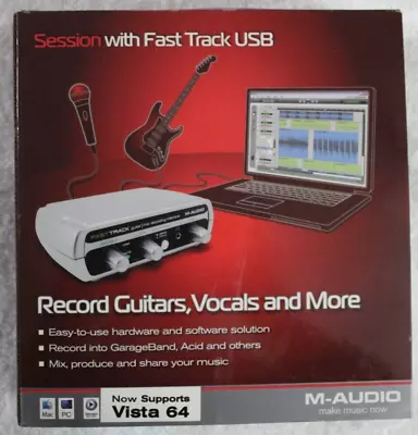 M-Audio Session With Fast Track USB - Record Guitars Vocals And More • $35