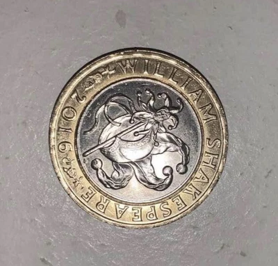 £8.50 • Buy Rare William Shakespeare 2 Pound Coin 