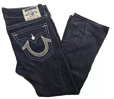 True Religion Jeans Men's Size 36x36 Dark Wash Jeans Denim Bootcut World Tour • $50