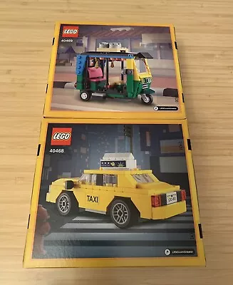 LEGO 40469 Creator Tuk Tuk  And 40468 Yellow Taxi Brand New Sealed Hard To Find • $50