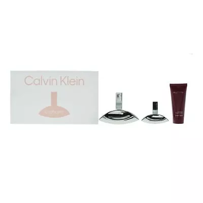 Calvin Klein Euphoria Eau De Parfum 100ml + 30ml + Body Lotion Gift Set For Her • £71.95