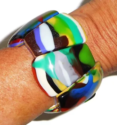 Sobral Dora Amaar Colorful Kandinsky Rilma Artist Made Bead Bracelet • $74