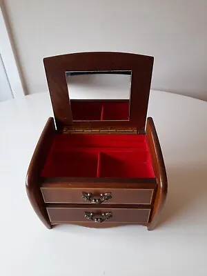 Vintage Japanese Jewellery Box/Music Box With Mirror. Sanko Mechanism. • £18