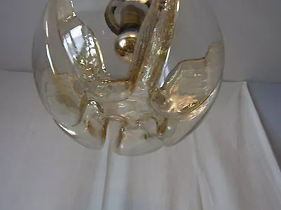 Mid Century 60´s Italy Mazzega Ceiling Lamp Murano Glass Balll #< • $449.99