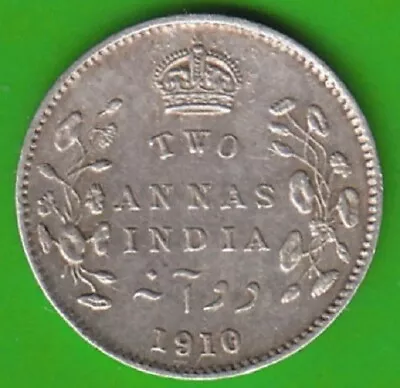 Coin Silver Of Service 2 Anna's 1910 Scarce XF Nice Nswleipzig • $27.22