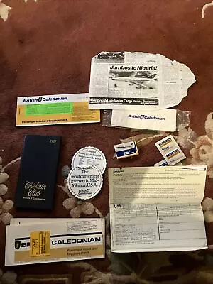 Airline Memorabilia British Caledonian Tickets And Diary Etc • £3.99