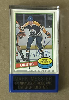 1980 O Pee Chee Mark Messier Anniversary Autographed Rookie Card #’d /1979 • $499.99