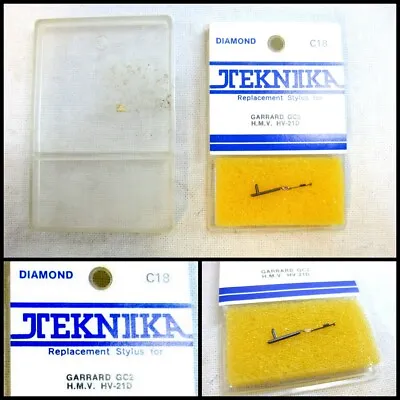 New TEKNIKA Diamond Replacement Stylus Needle C18 Garrard GC2 HMV HV-21D • $25