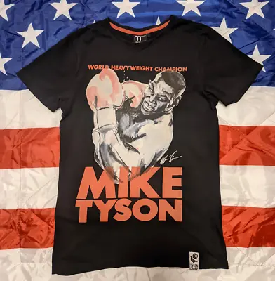 VTG Iron MIKE TYSON T-Shirt Rare Gym Men's Size Medium Black Tee Cropp • $18.50