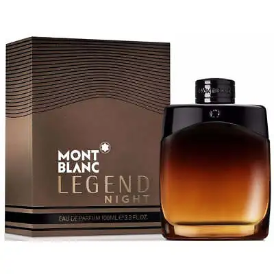 LEGEND NIGHT By Mont Blanc Cologne Men EDP 3.3 / 3.4 Oz New In Box • $36.76