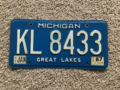 1987 Michigan License Plate • $11.95