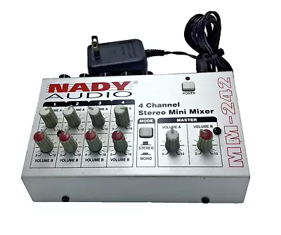 Nady Audio MM-242 4-Channel Stereo Mini Mixer • $29.59