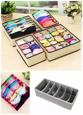 1Pcs Bra Underwear Closet Drawer Organizer Storage 6 Cells 7 Cells 8 Cells 24 • $10.36