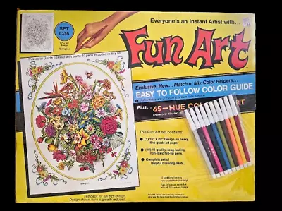  Fun Art  Doodle Art Vintage - 1977 New And Sealed! Springtime Set C-16 - Rare! • $54.99