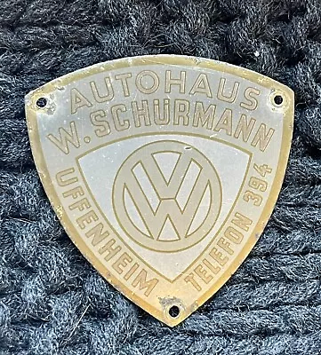 VW Volkswagen Dealer Badge Split Oval Bug Bus Ghia Germany • $50