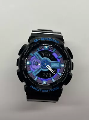 Casio G-Shock GA-110H (5146) Hyper Color Men's Ana-Digi Watch Black Purple • $100