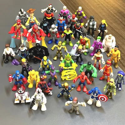 Lot Imaginext Playskool Marvel Super Heroes DC Comics Star Wars Figures Toy Rare • $8.25