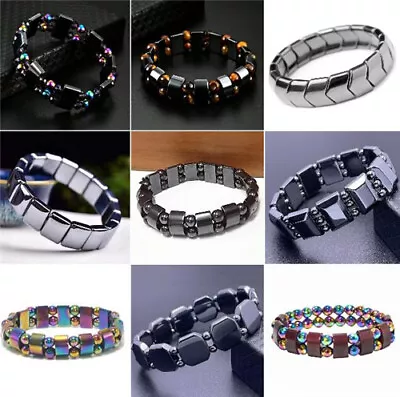 Magnetic Therapy Hematite Arthritis Pain Relief Loss Weight Anklet Bracelet Gift • $2.87