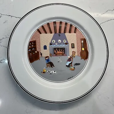 VILLEROY & BOCH Design Naif  By The Fireside Design 8  Salad Plate VG Condition • $12.99