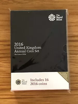 2016 UK Annual Coin Set Brilliant Uncirculated (16 Coins) • £55.55