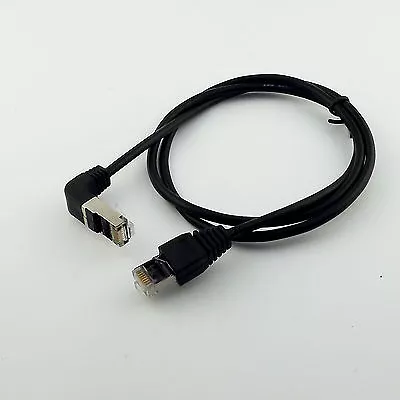 Ethernet LAN Network RJ45 Male Down Angled To Male Extension Adapter Cable 3FT • $3.39