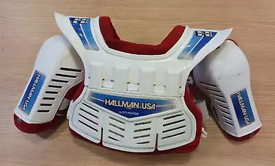 Vintage Hallman USA By Stilmotor Tykes Motorcross White Red Chest Protector • $39.99