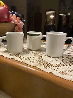 Lot Of 3 Vtg  VICTOR -Atlantic China -Homer Laughlin RESTAURANT WARE COFFEE MUGS • $27.96