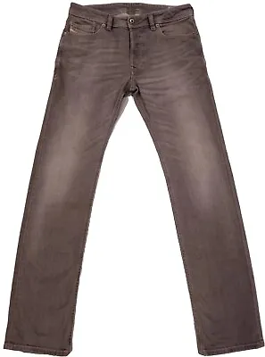 ☆Diesel SAFADO W33×L34 Men's Buttonfly Slim-straight Stretch Denim Gray Jeans • $47