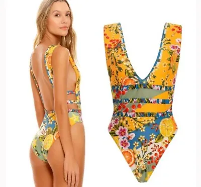 AGUA BENDITA One Pc Julieta Swimsuit And Bikini Bottom Both Size M Saved $225 • $95