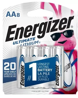 Energizer Ultimate Lithium Batteries ( 8 Pack AA ) • $11.99