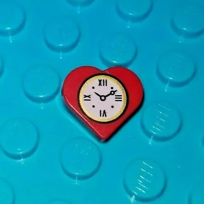 LEGO Red CLOCK HEART Minifigure Charm Addition 4 Best Friends Holiday Gift 1x1 • $7.83