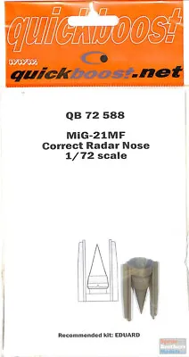 QBT72588 1:72 Quickboost MiG-21MF Fishbed Correct Radar Nose (EDU Kit) • $12.69