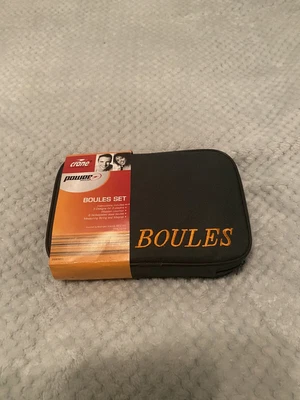 £18 • Buy Vintage Set Of French Boules PÉtanque Instructions Magnetic Measure Case