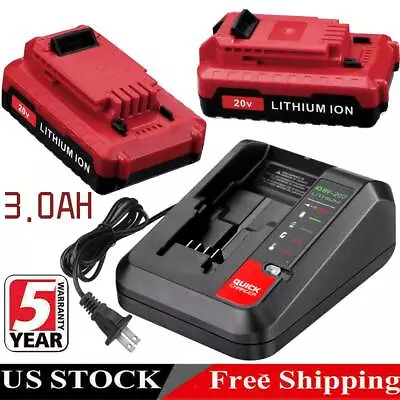 3.0Ah Li-ion Battery / Charger For Porter Cable 20V PCC685L PCC680L PCC692L • $18.99