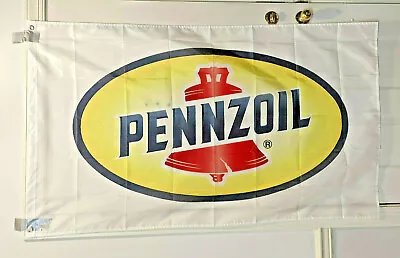 PENNZOIL Logo Flag Banner 3x5 Ft Mancave Garage Flag MX/SX • $13