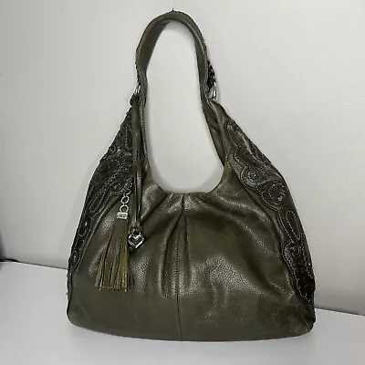 Brighton Rare Masterpiece Col. Olive Green Steph Shoulder Handbag Purse $375  • £187.94