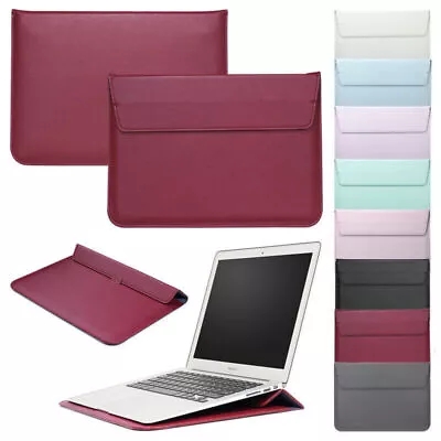 For MacBook Air Pro 11 12 13 14 15 A2941 16 Inch Flip Leather Sleeve Case Cover • $13.09