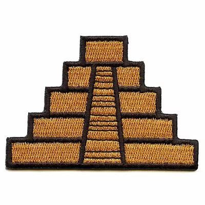 Mayan Pyramid Embroidered Iron On Patch • $10.99