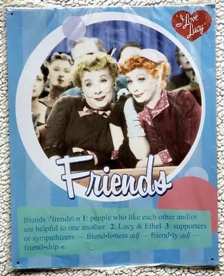 I Love Lucy & Ethel Viintage Style 15  X 12   Friends  Metal Tin Sign -new • $19.95