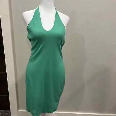 Wild Fable Dress Women’s Large Green Halter Top Short Y2K 90s • £7.12