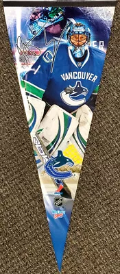 ROBERTO LUONGO Vancouver Canucks Goalie 2010 Huge 17x40 Premium Felt PENNANT • $25.49